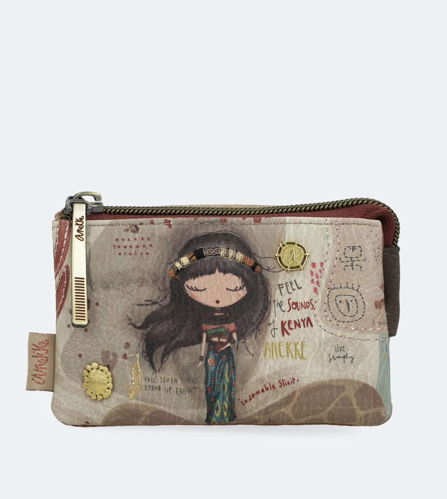 Kenya Purse with a back zip