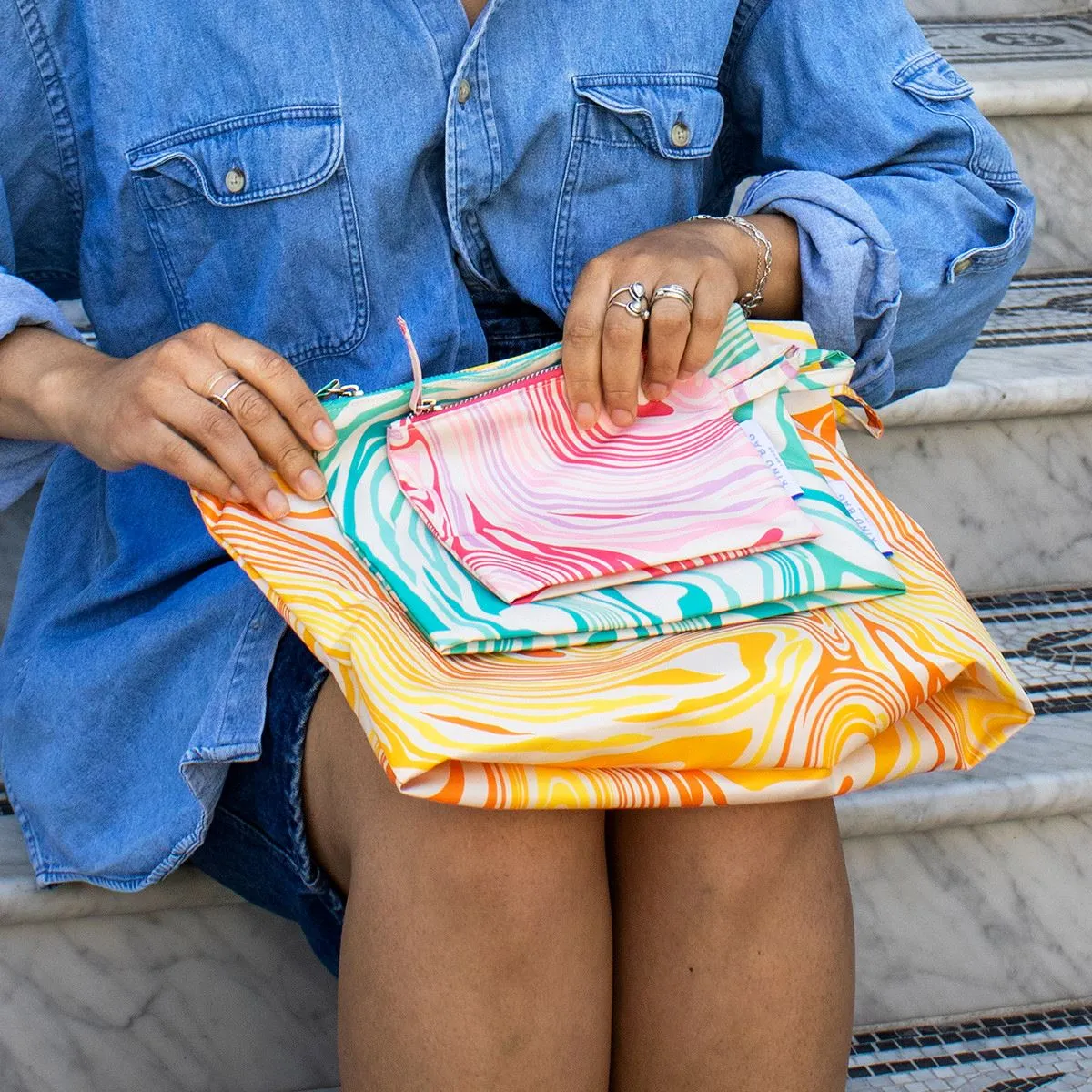 KIND BAG Pouches - Marble