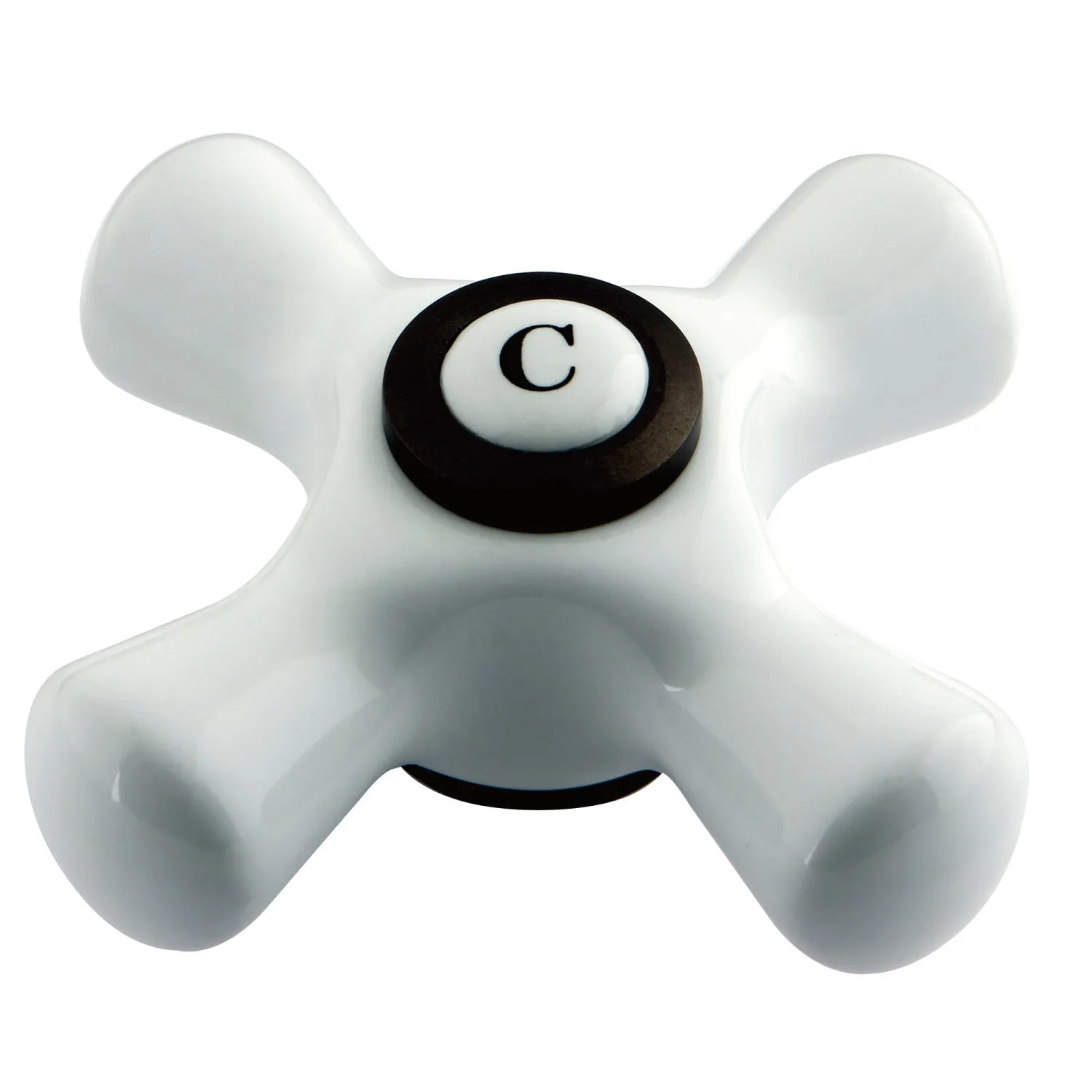 Kingston Brass AECX5C Porcelain Cross Handle (Cold Side), Oil Rubbed Bronze