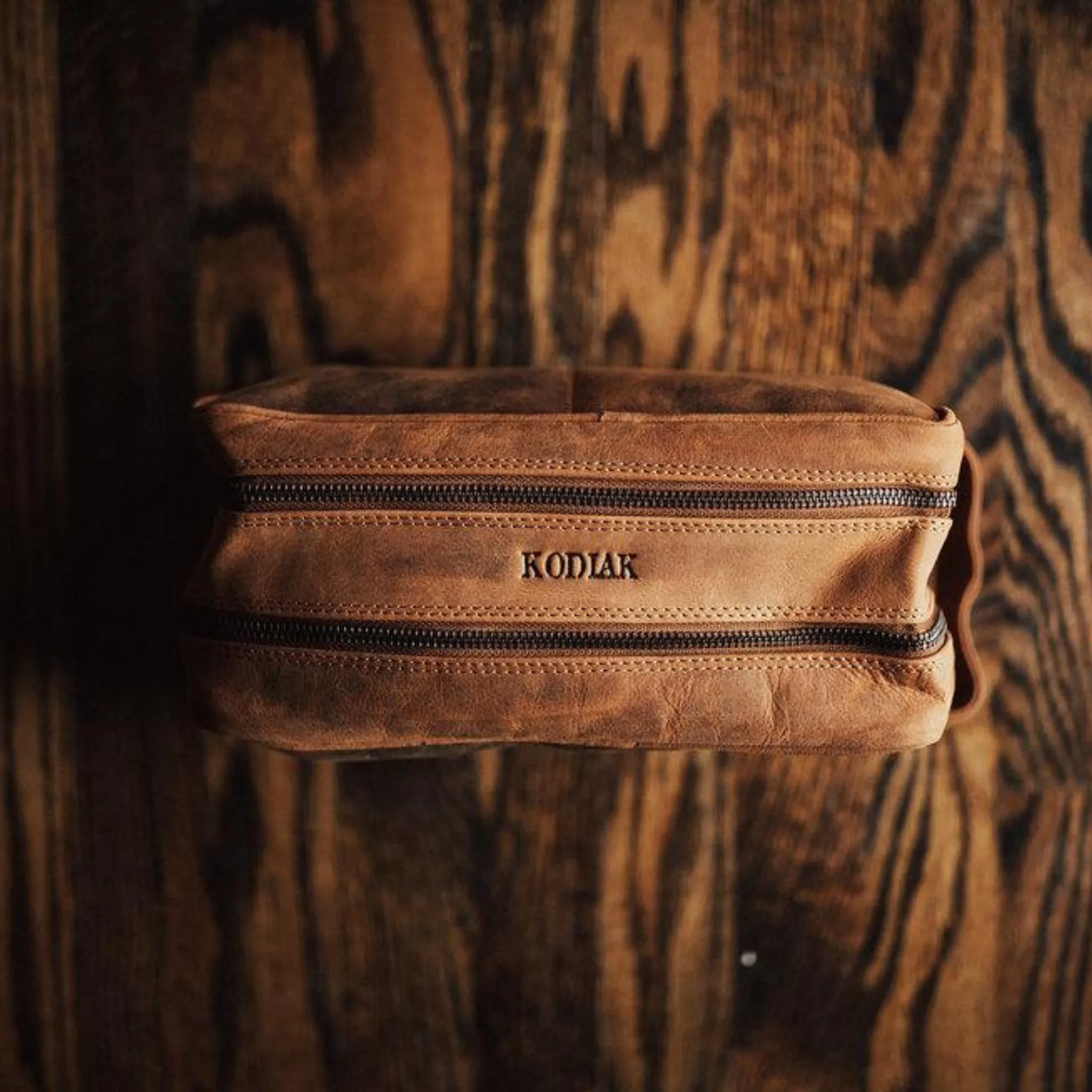 Kodiak Buffalo Leather Dopp
