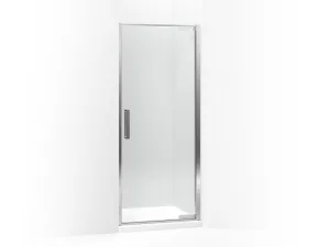 KOHLER K-706077-L Torsion pivot shower door, 76-3/4"H x 36"W with 5/16" thick Crystal Clear glass in Bright Polished Silver