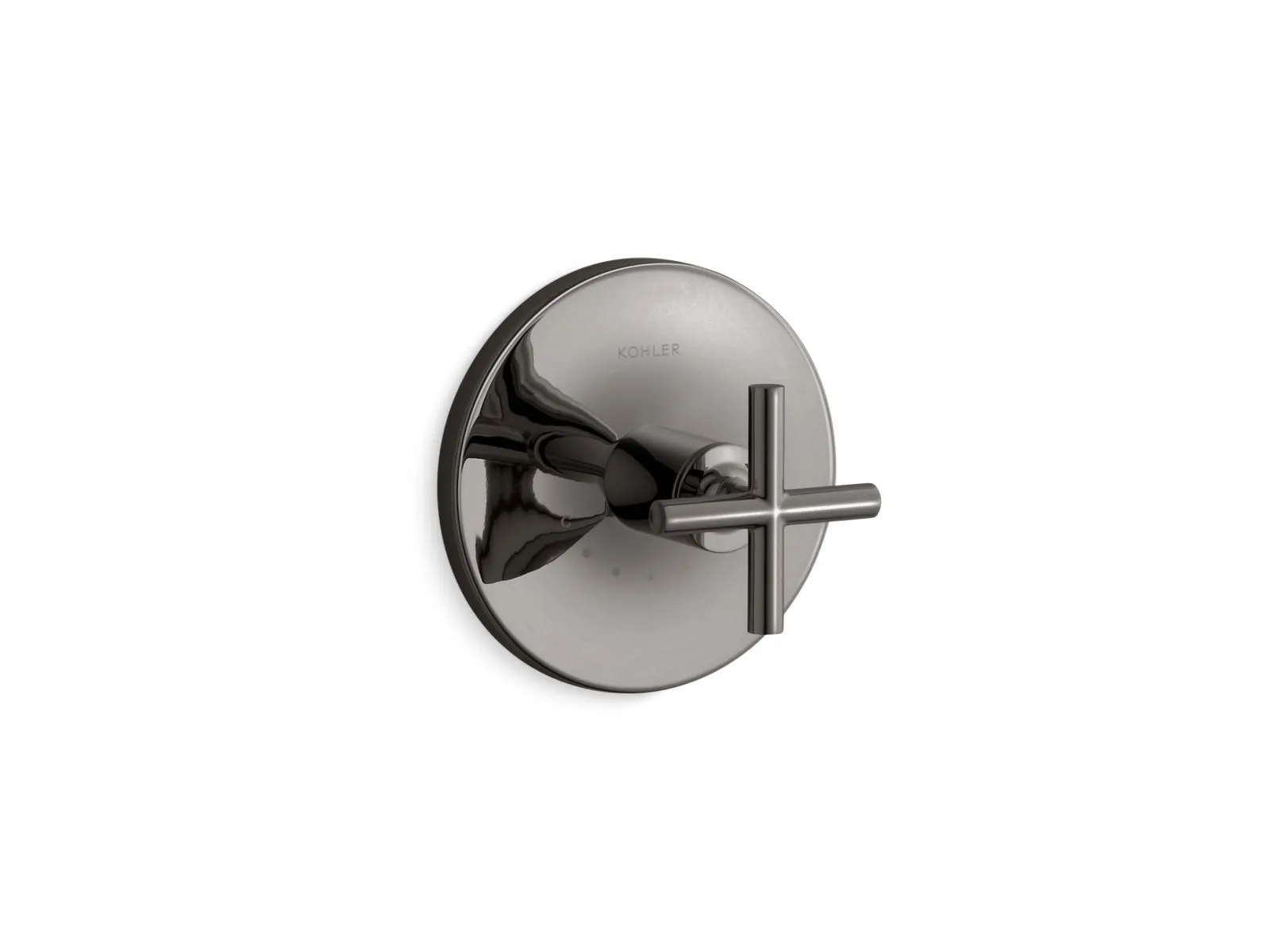 KOHLER K-T14488-3 Purist MasterShower temperature control valve trim with cross handle