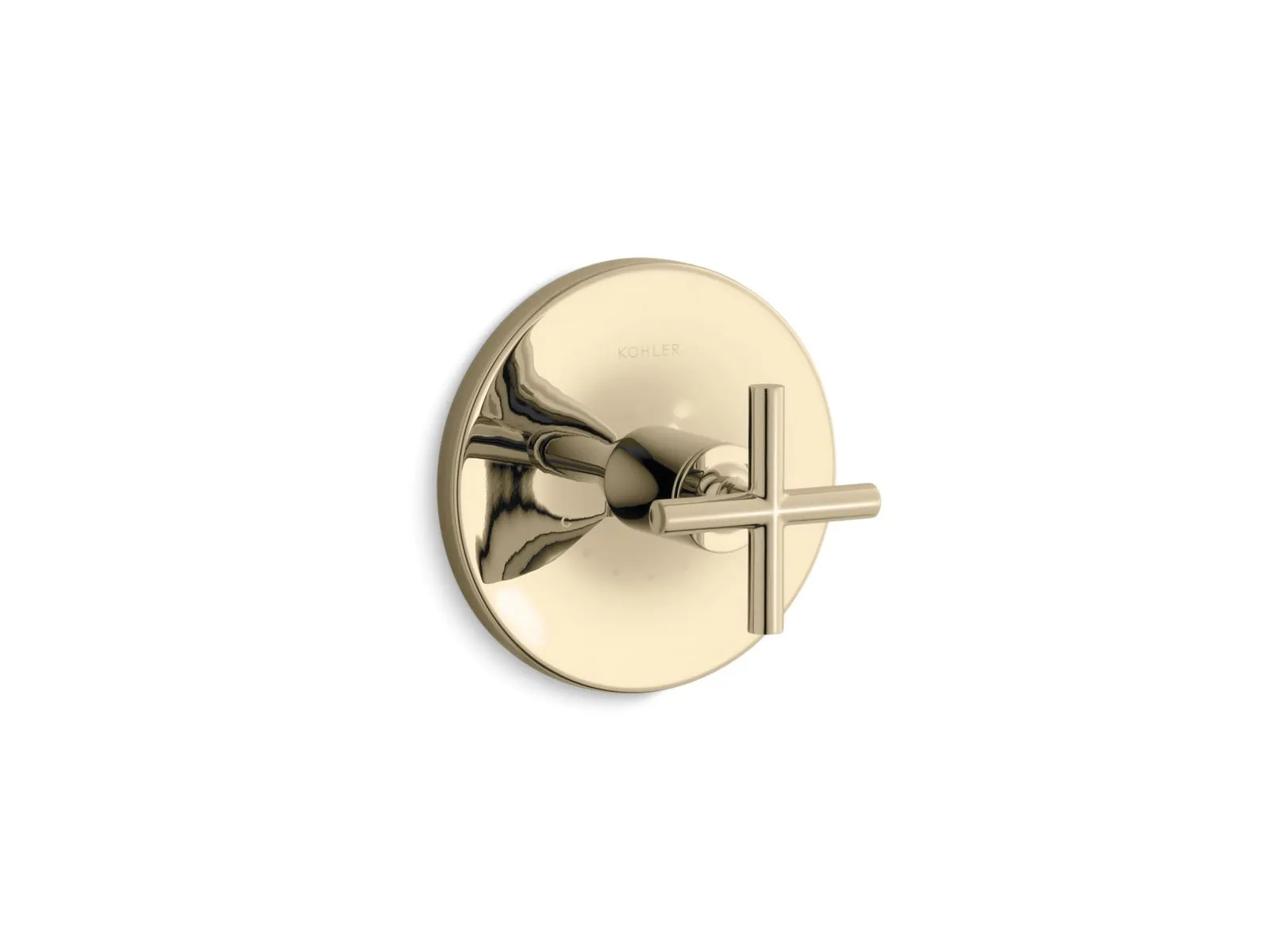 KOHLER K-T14488-3 Purist MasterShower temperature control valve trim with cross handle