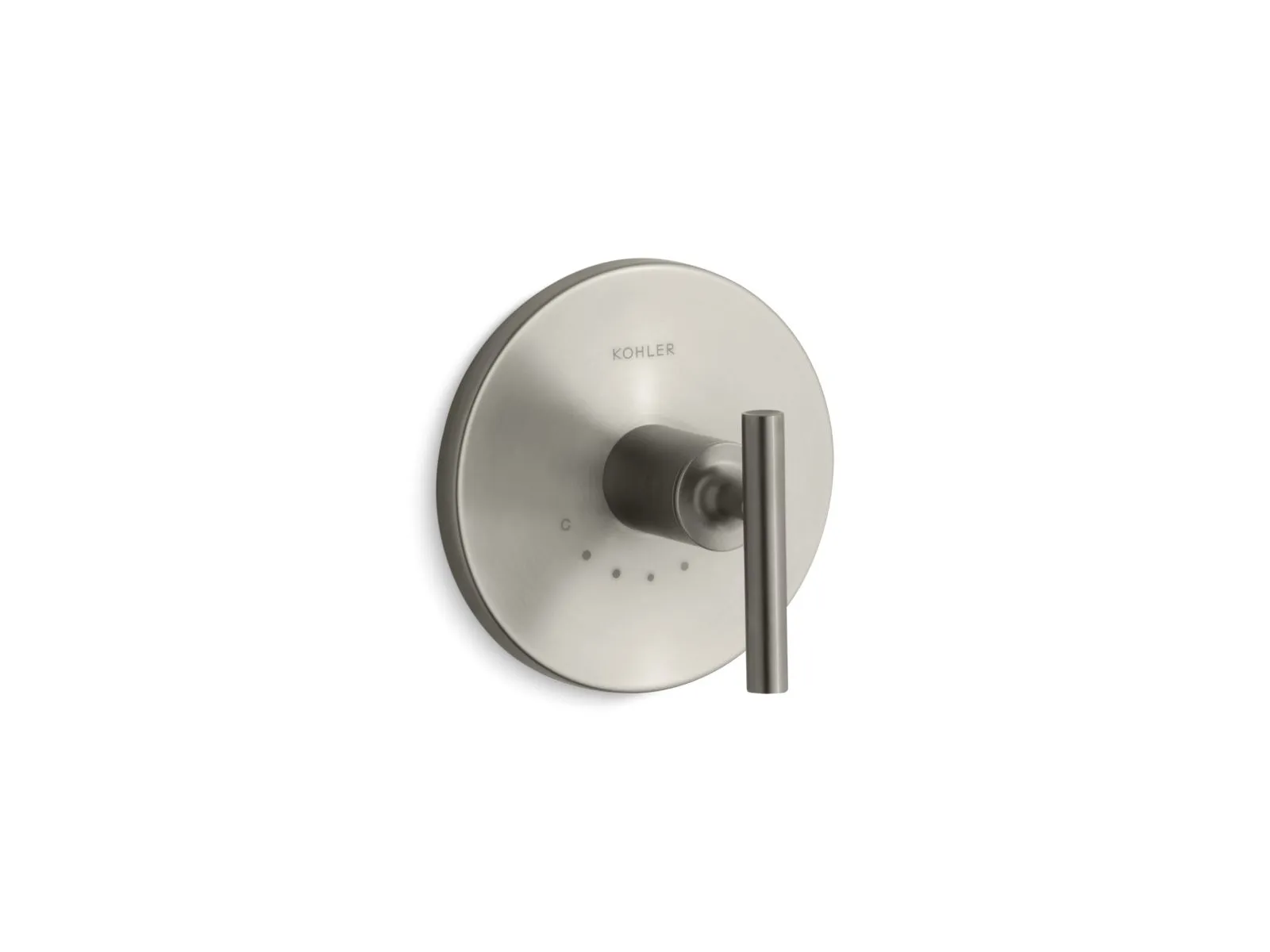 KOHLER K-T14488-4 Purist MasterShower temperature control valve trim with lever handle