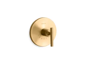 KOHLER K-T14488-4 Purist MasterShower temperature control valve trim with lever handle