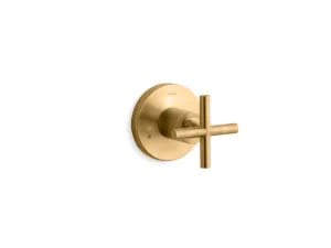 KOHLER K-T14491-3 Purist MasterShower transfer valve trim with cross handle