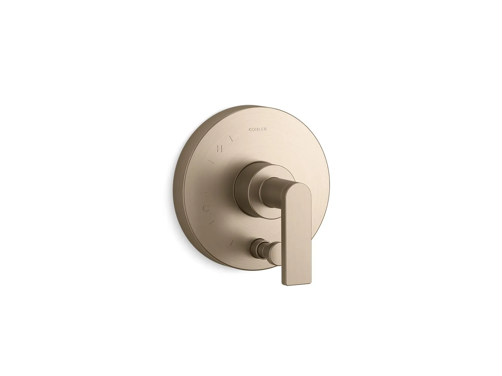 KOHLER K-T73117-4 Composed Rite-Temp valve trim with push-button diverter and lever handle