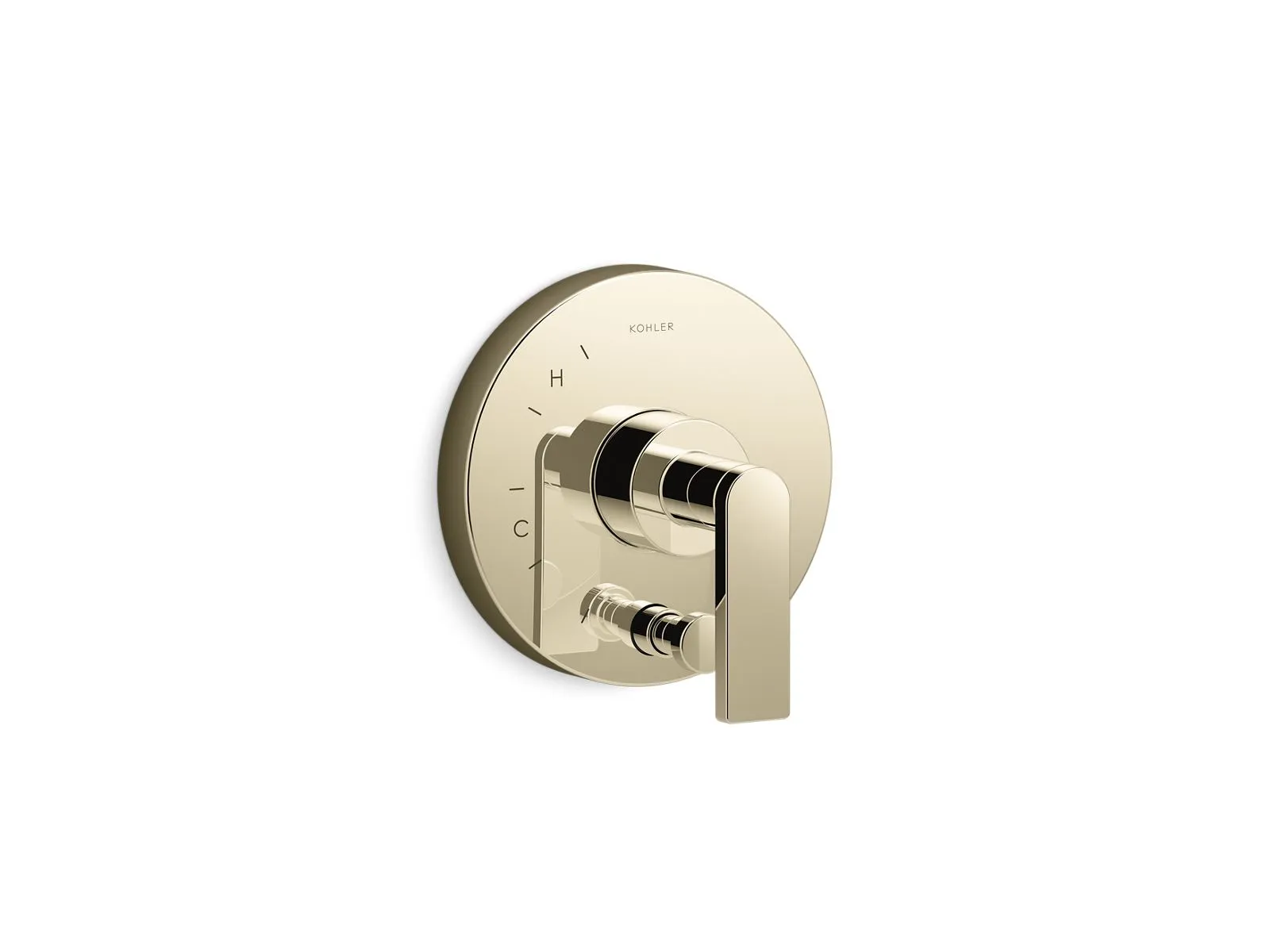KOHLER K-T73117-4 Composed Rite-Temp valve trim with push-button diverter and lever handle