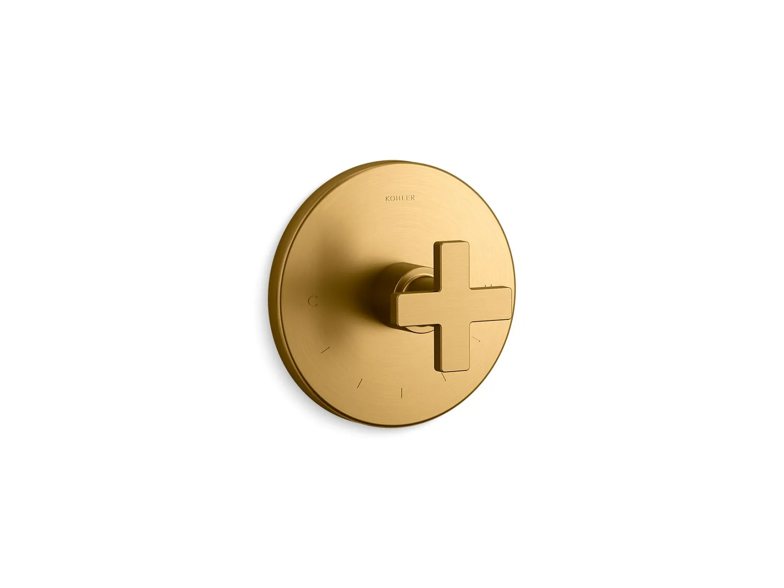 KOHLER K-T73133-3 Composed MasterShower temperature control valve trim with cross handle