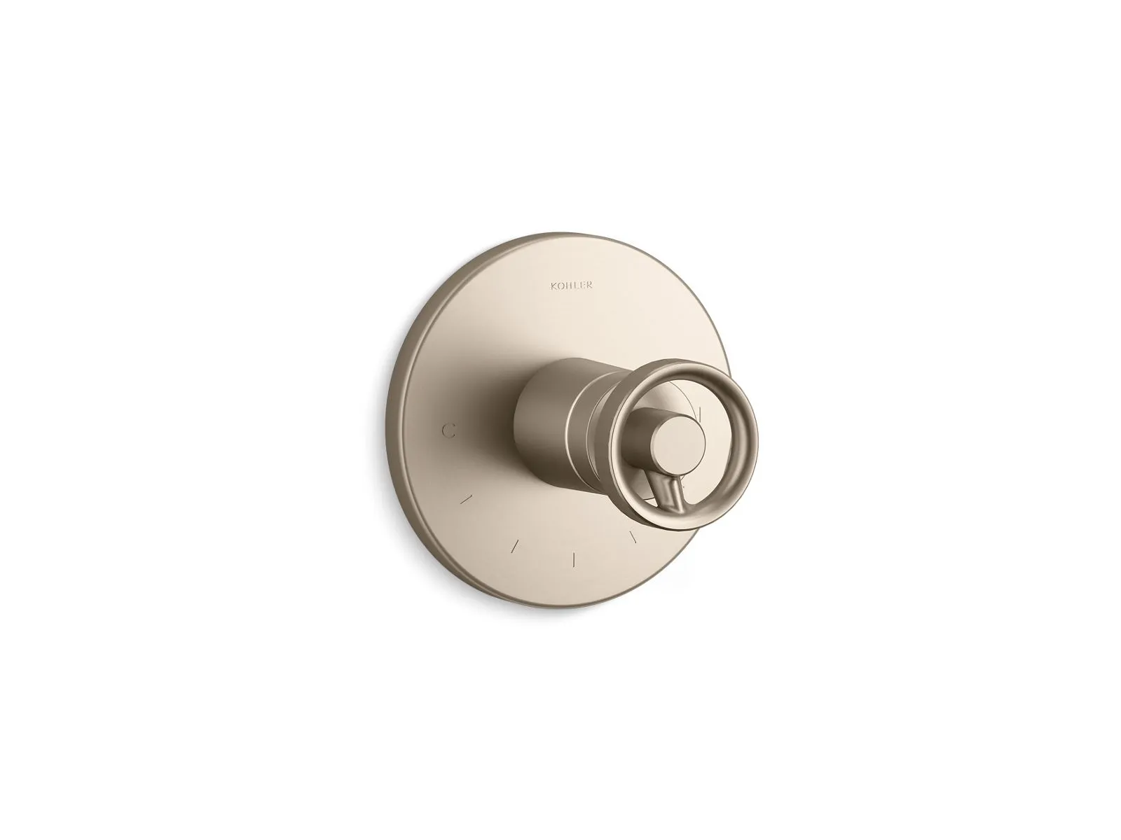 KOHLER K-T78027-9 Components MasterShower temperature control valve trim with Industrial handle