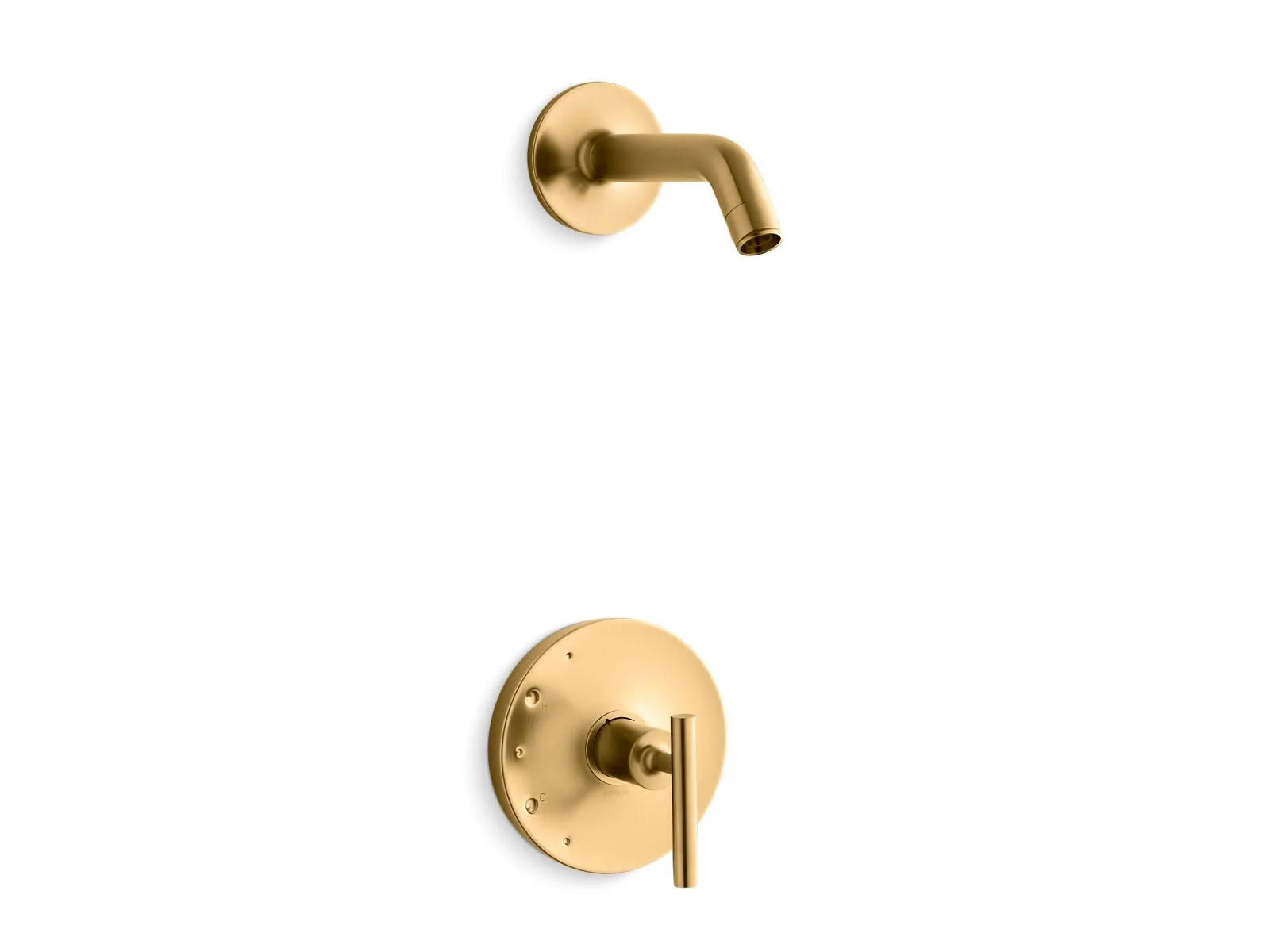 KOHLER K-TLS14422-4 Purist Rite-Temp shower trim kit with lever handle, without showerhead