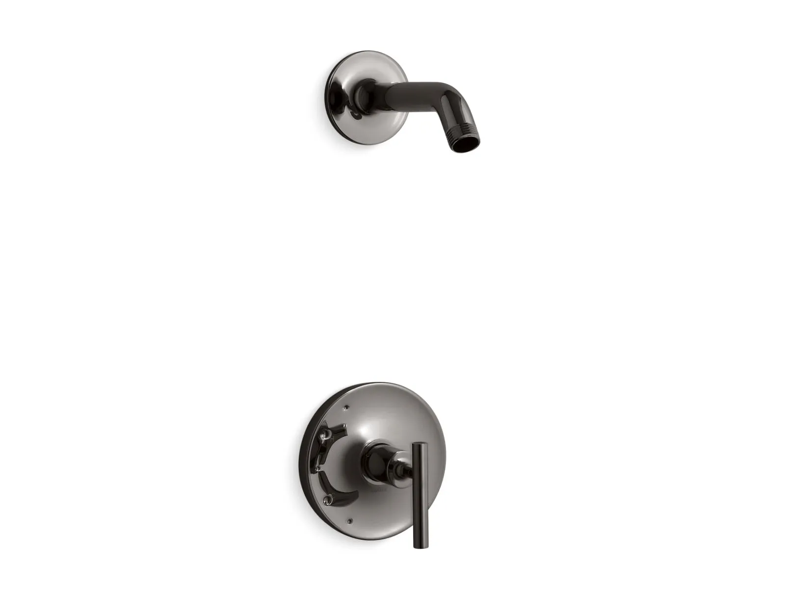 KOHLER K-TLS14422-4 Purist Rite-Temp shower trim kit with lever handle, without showerhead