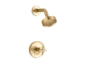 KOHLER K-TS14422-3G Purist Rite-Temp shower trim kit with cross handle, 1.75 gpm