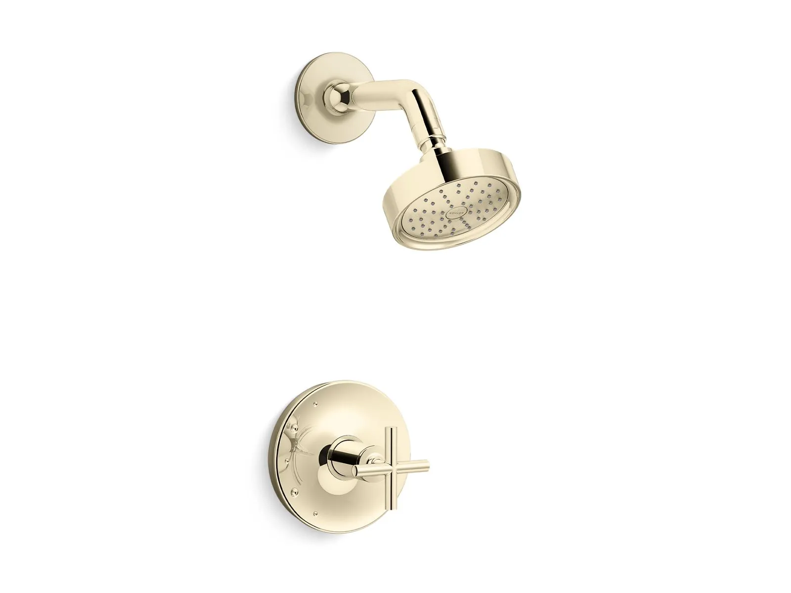 KOHLER K-TS14422-3G Purist Rite-Temp shower trim kit with cross handle, 1.75 gpm