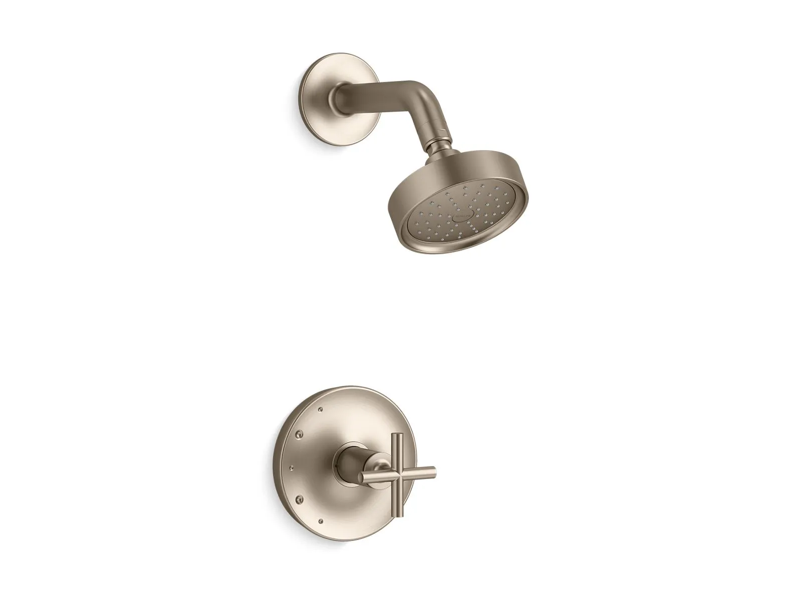 KOHLER K-TS14422-3G Purist Rite-Temp shower trim kit with cross handle, 1.75 gpm