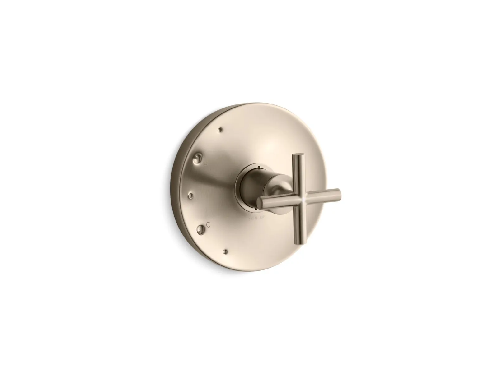 KOHLER K-TS14423-3 Purist Rite-Temp valve trim with cross handle