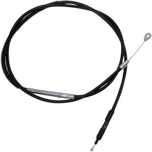 LA Choppers LA-8152C16B Clutch Line - Black Vinyl/Stainless Braided