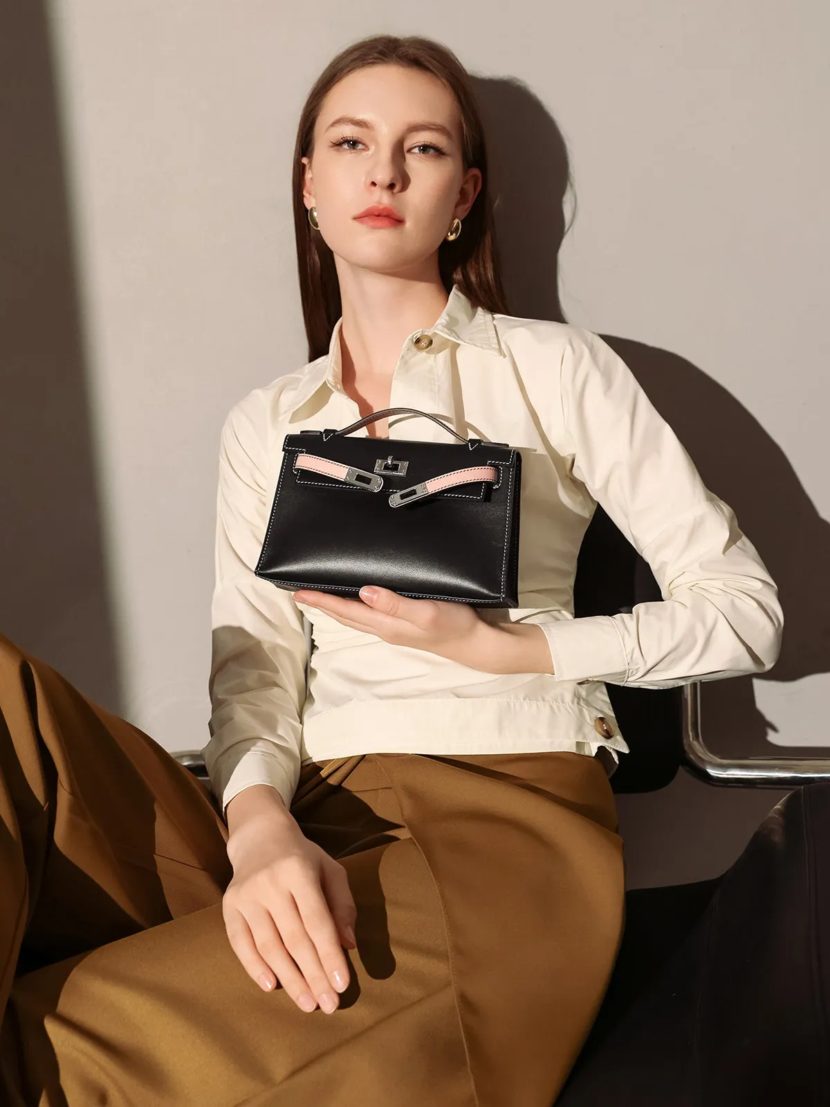Large assortment Leather Top Handle Everyday Pasadena Bag Exclusive collection