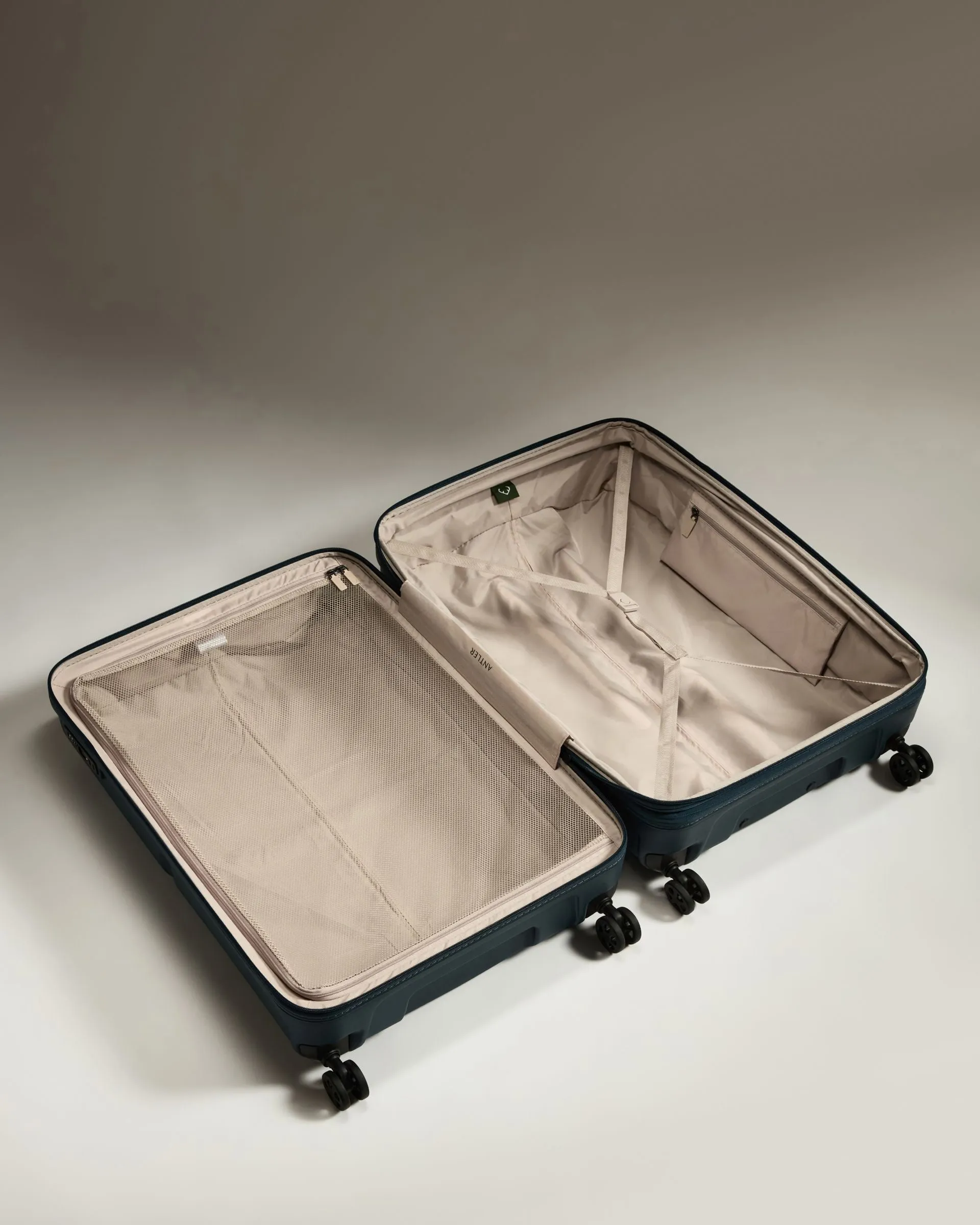 Large Luggage in Indigo Blue - Single Stripe