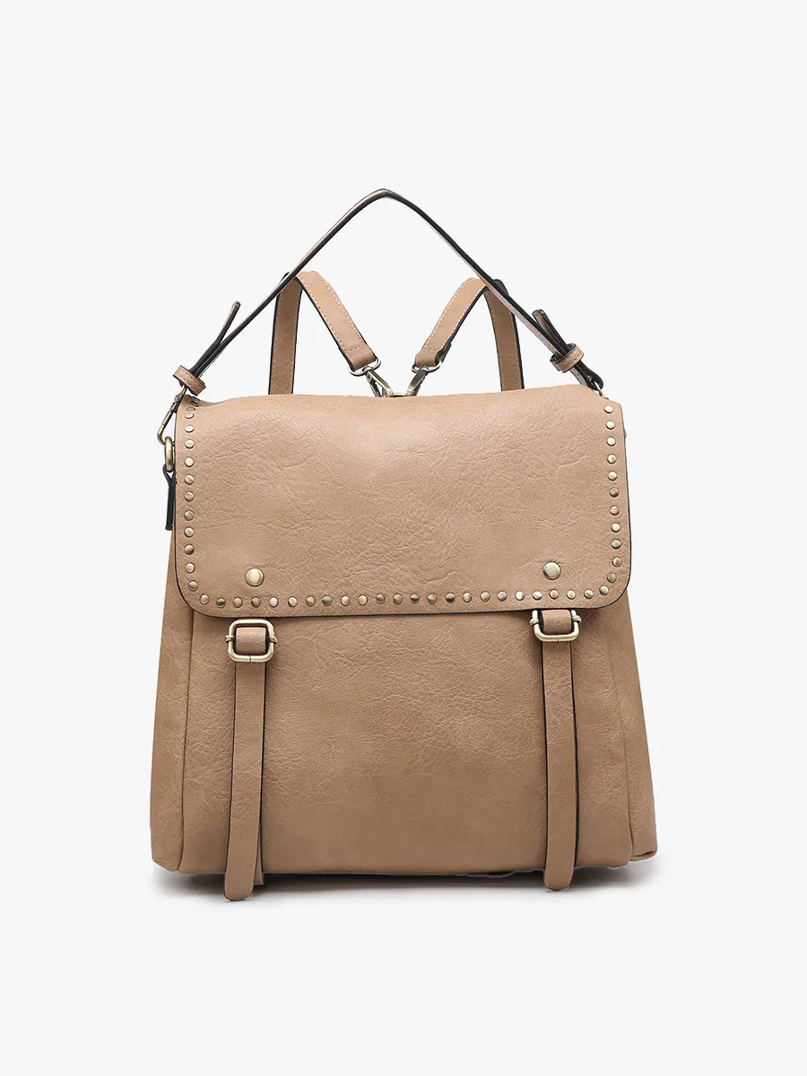 Latte Backpack w/ Studs
