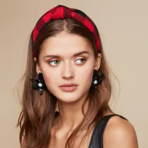 Lele Sadoughi Jet Small Crystal Lily Earrings