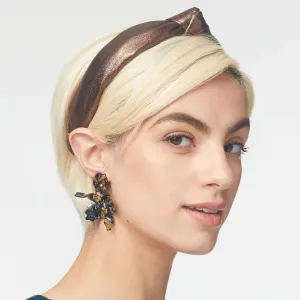 Lele Sadoughi Spotted Tortoise Small Paper Lily Earrings
