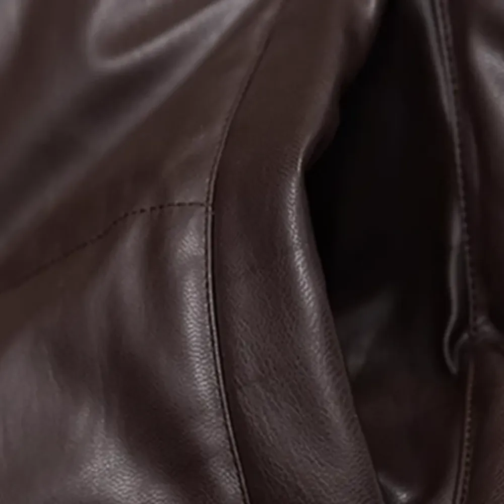 Letter M Solid Color Puffer Coat