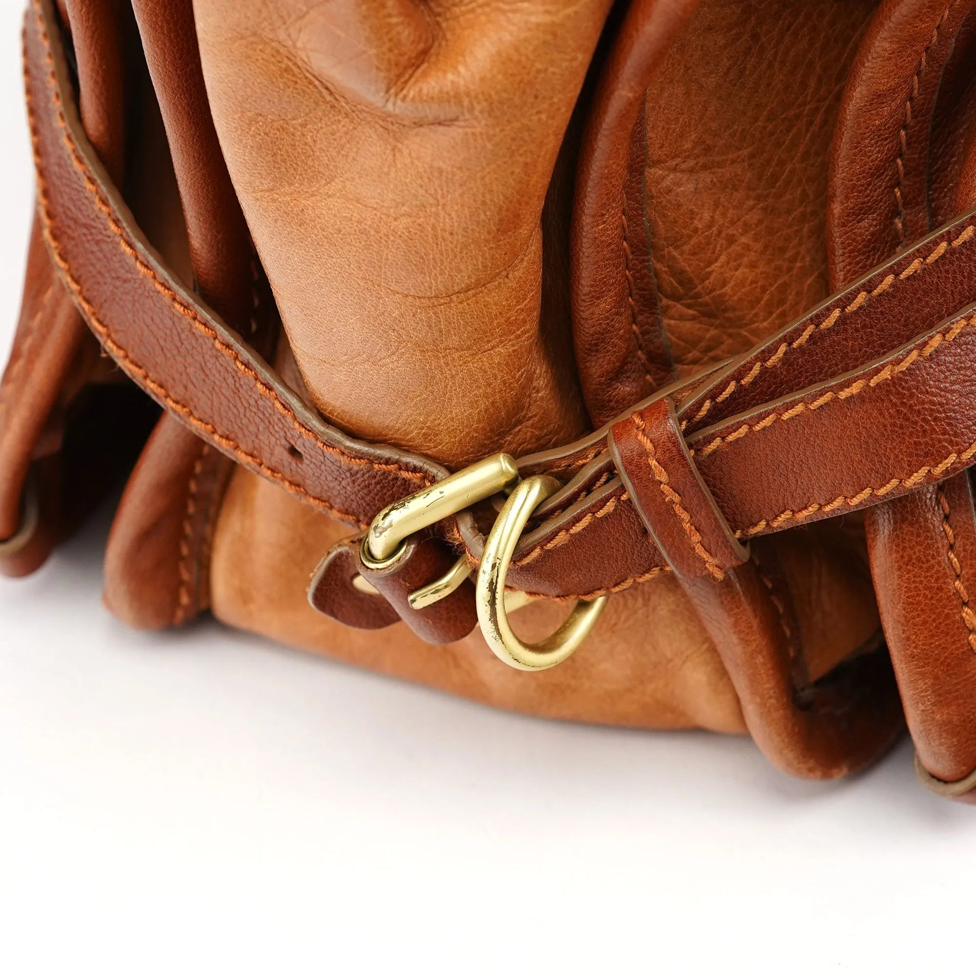 Light Brown Leather Tote Bag