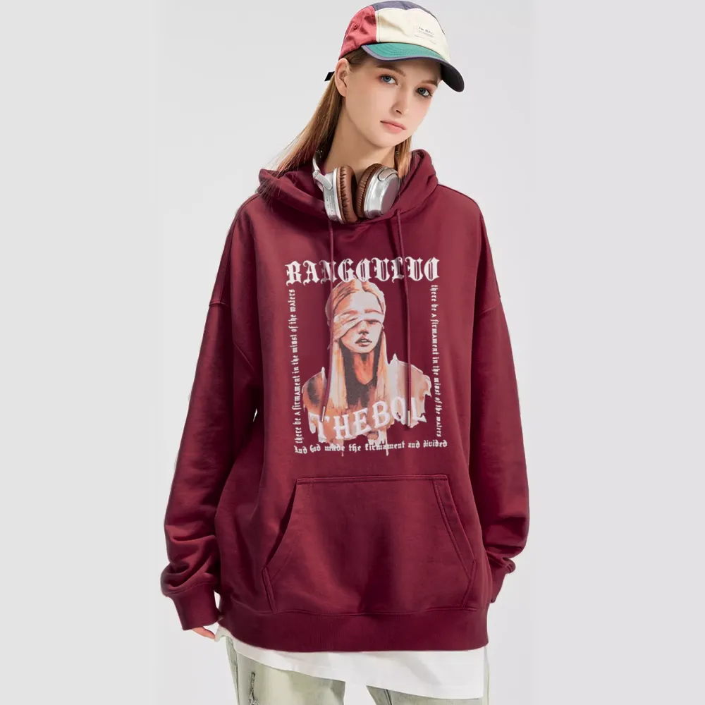 Light-seeking Girly Printed Hoodie