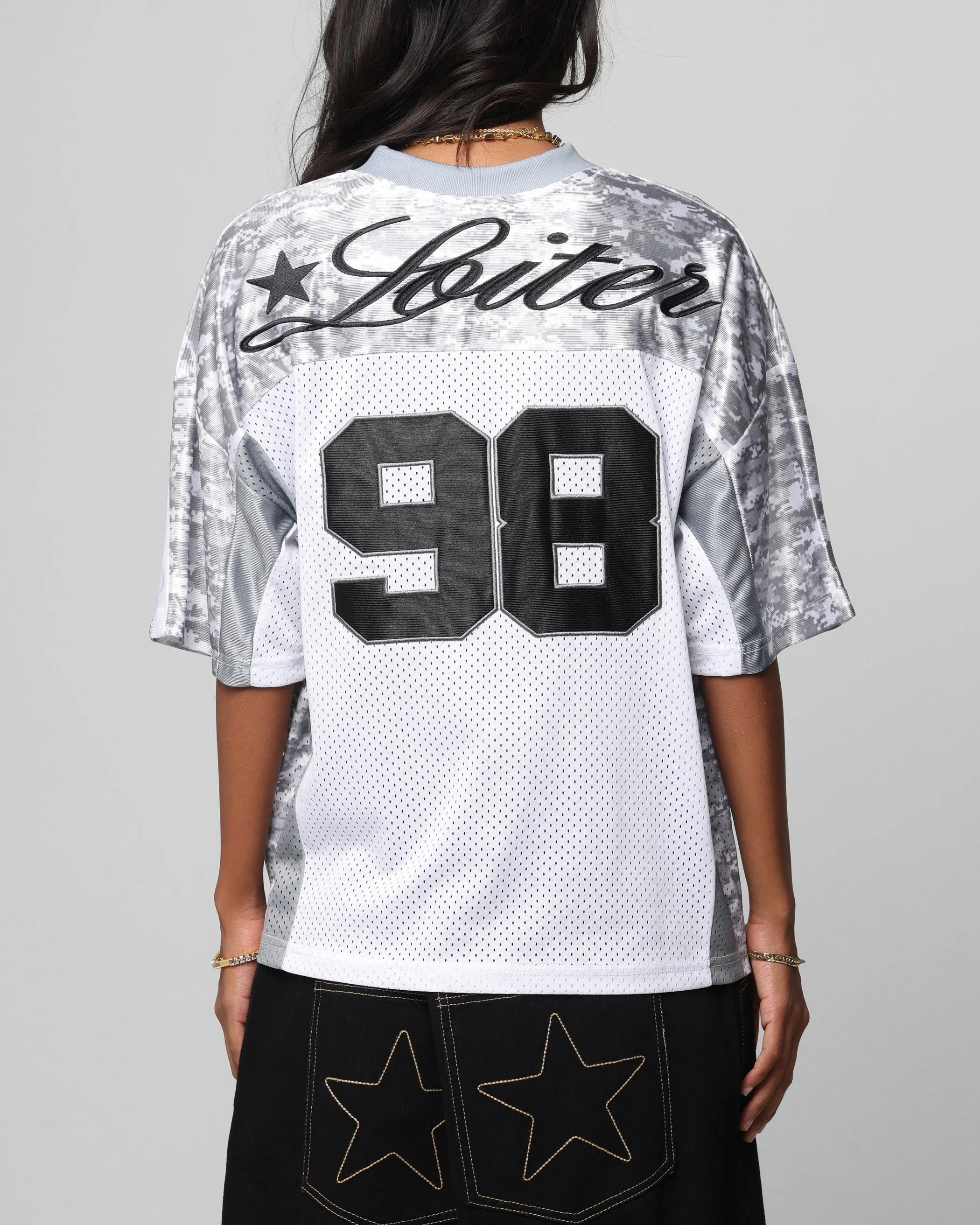 Loiter End Zone Jersey Snow Camo