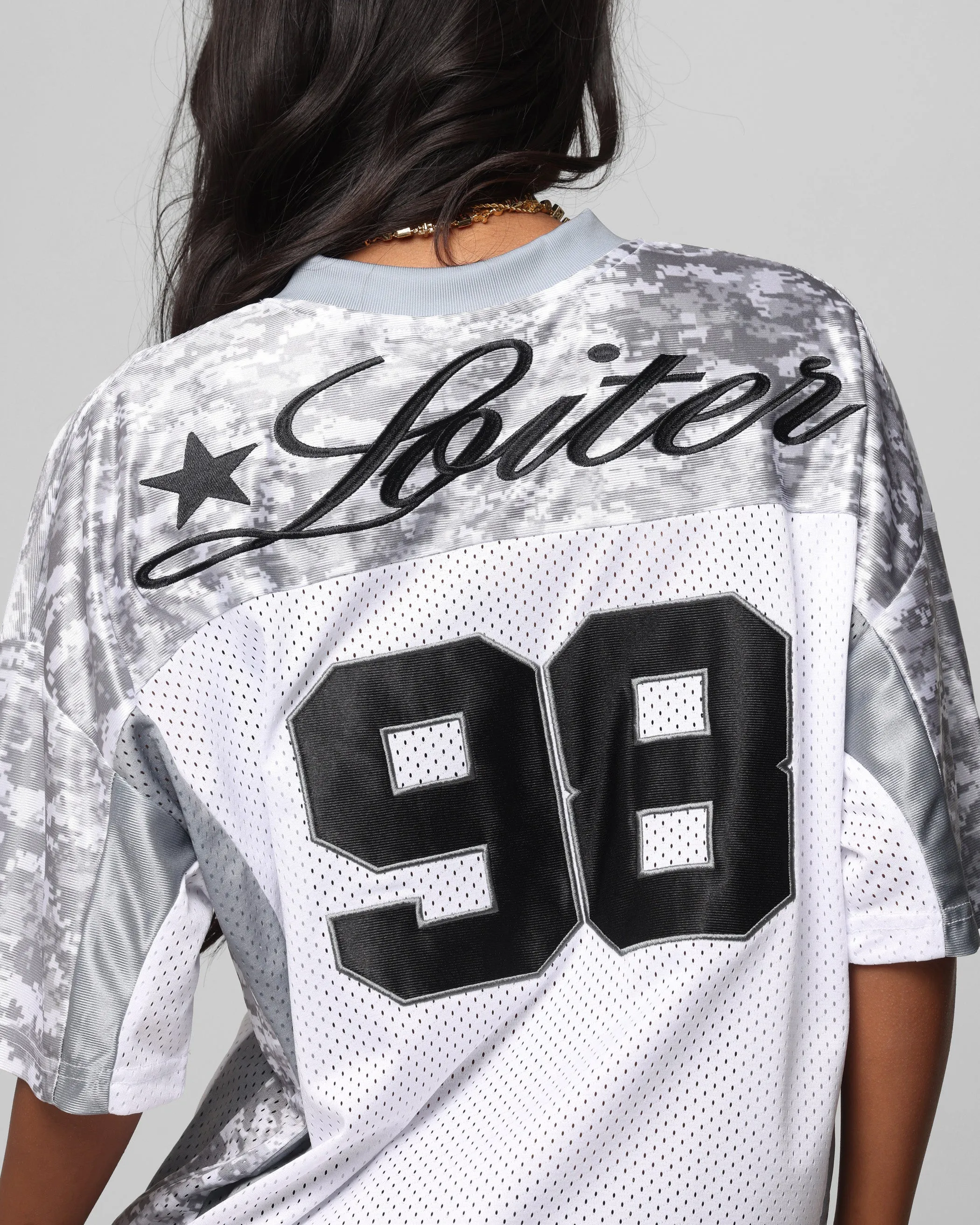 Loiter End Zone Jersey Snow Camo