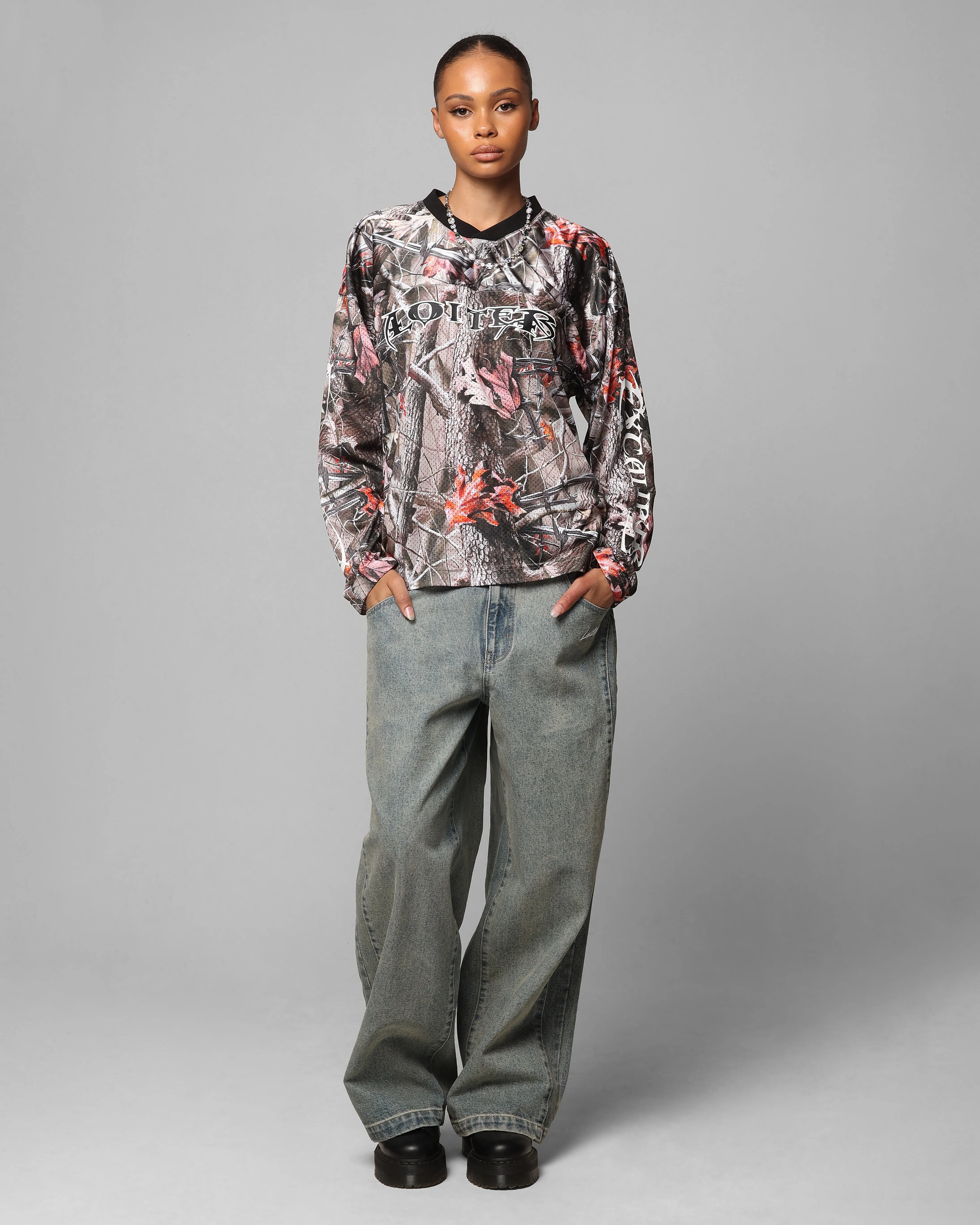 Loiter Long Sleeve Training Jersey Real Treet Camo