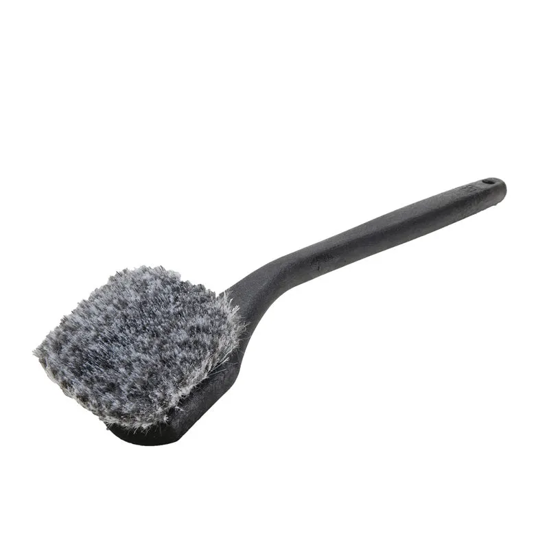 Long Handle Feathered Bristle Angled Scrub Brush