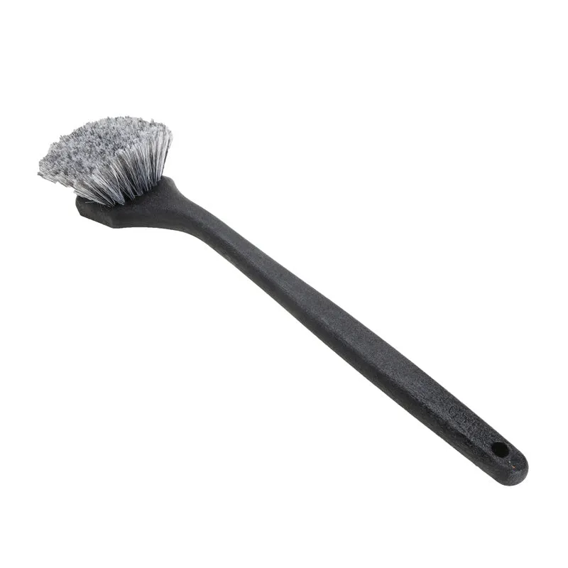 Long Handle Feathered Bristle Angled Scrub Brush