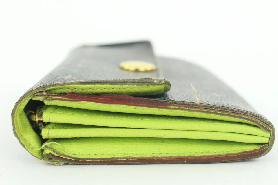 Louis Vuitton Black Multicolor Sarah Long Wallet 16lvs18