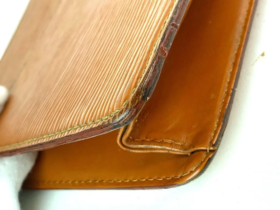 Louis Vuitton Brown Epi Leather Pochette Homme Envelope Clutch 7LV910