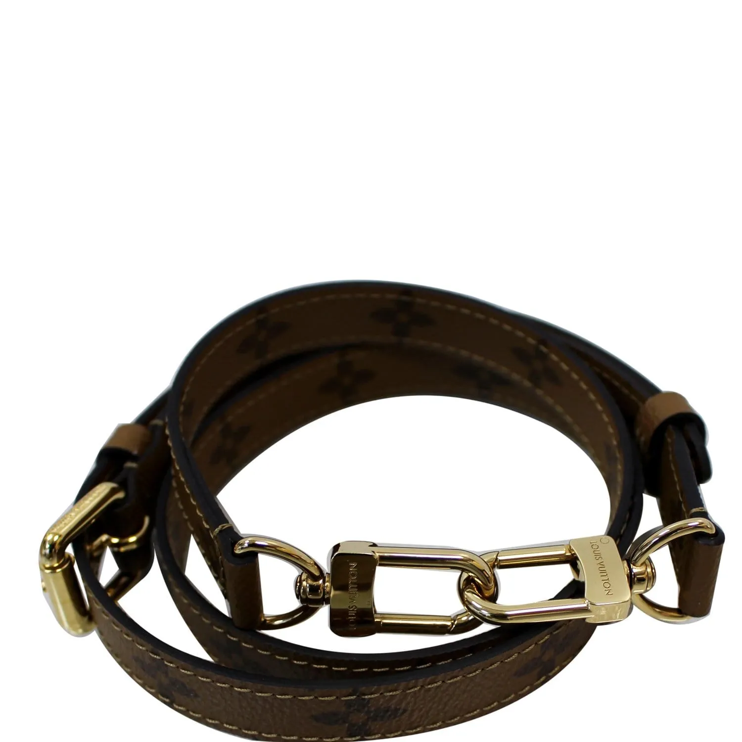 LOUIS VUITTON Monogram Reverse Adjustable Strap Brown - 25% OFF