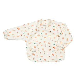 Loulou Lollipop Long Sleeved Bib - French Breakfast