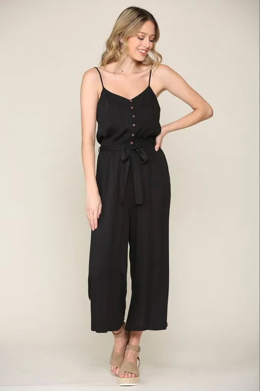Lovely & Cool Self-Tie Jumpsuit (Multi-sizes avail)