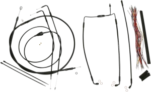 Magnum 486282 Black Vinyl XR Handlebar Installation Kit with Black Fittings for 15-17in. Ape