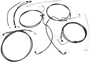 Magnum 486691 Black XR Handlebar Installation Kit with Black Fittings for 12-14in. Ape