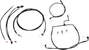 Magnum 486831 Black XR Handlebar Installation Kit with Black Fittings for 12-14in. Ape