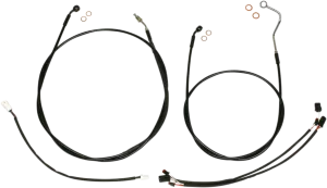 Magnum 486852 Black Vinyl XR Handlebar Installation Kit with Black Fittings for 15-17in. Ape