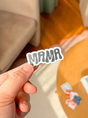 Mama Checkered Vinyl Sticker | Decal