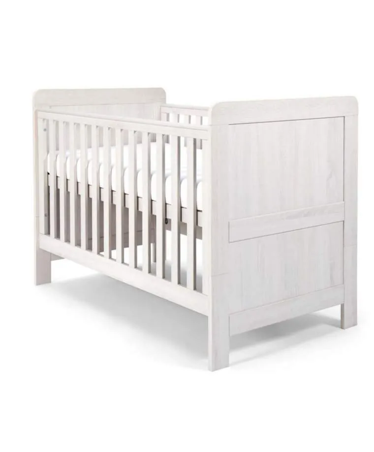 Mamas & Papas Atlas Cot / Toddler Bed - Nimbus White
