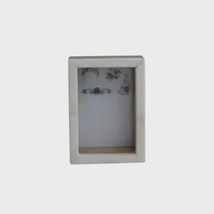 MARBLE & MANGO WOOD SHADOW BOX PHOTO FRAME