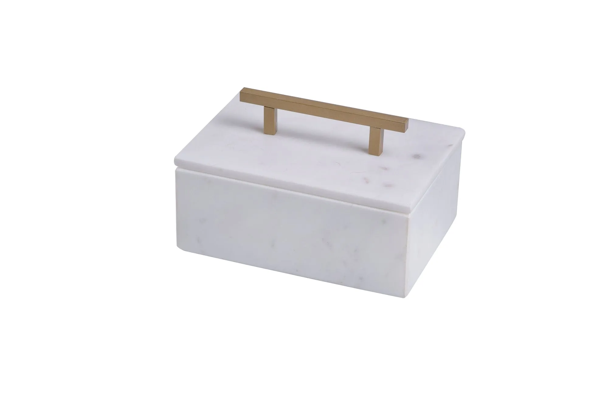 Marble Jewelry Box w/ Handle