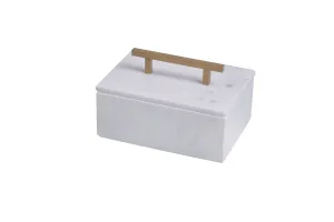 Marble Jewelry Box w/ Handle