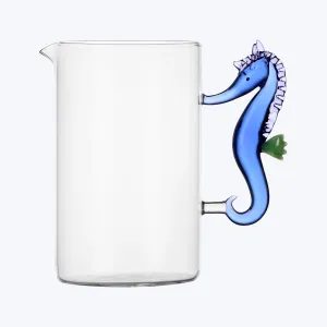Marine Garden Jug, Seahorse Blue