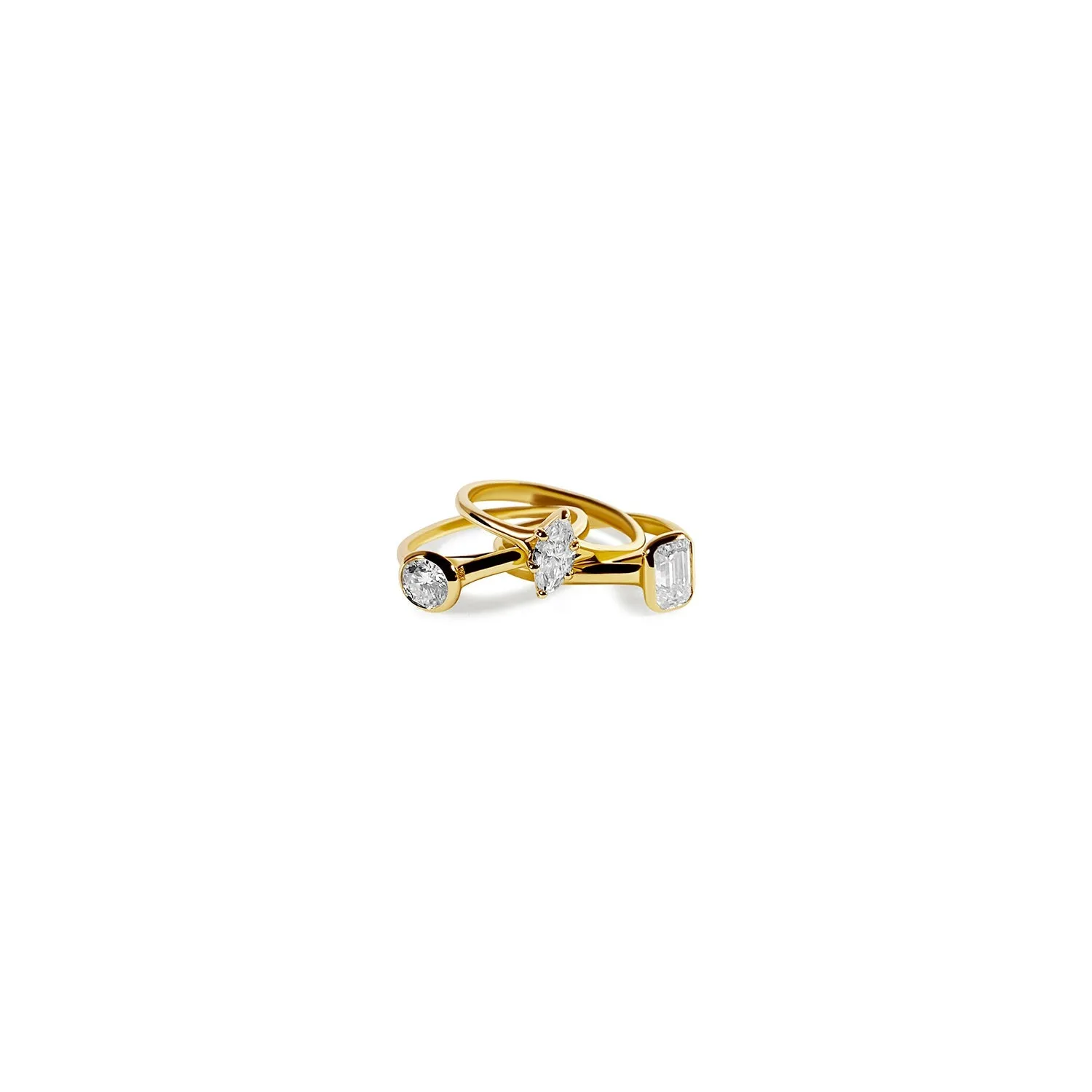 Marquise Shape Moissanite Solitaire Ring